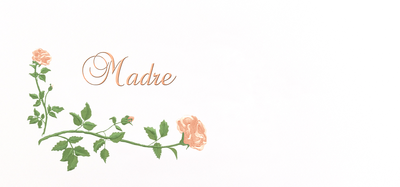 Corner Rose Madre Peach-White Faux